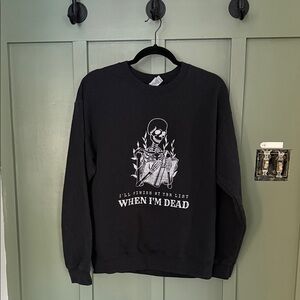 Black Graphic Sweater